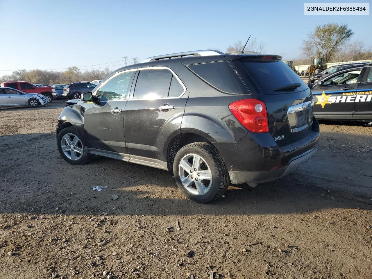 2015 Chevrolet Equinox Ltz VIN: 2GNALDEK2F6388434 Lot: 80563604