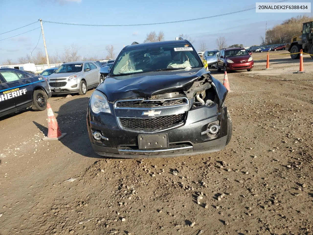 2015 Chevrolet Equinox Ltz VIN: 2GNALDEK2F6388434 Lot: 80563604