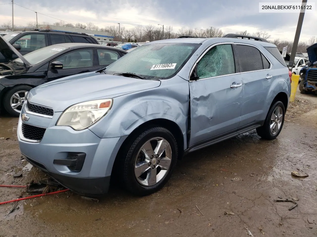 2015 Chevrolet Equinox Lt VIN: 2GNALBEKXF6116122 Lot: 81116063