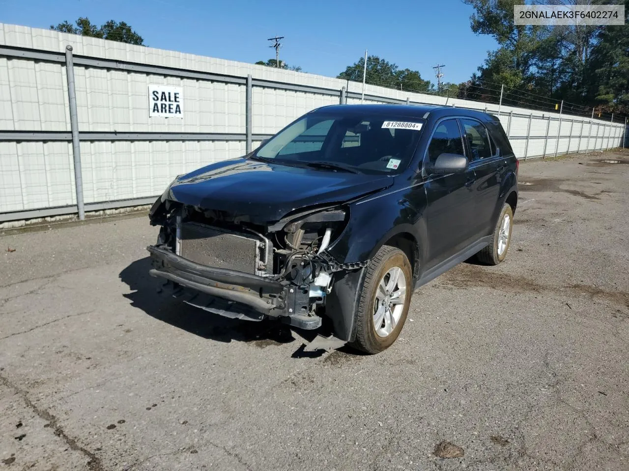 2GNALAEK3F6402274 2015 Chevrolet Equinox Ls