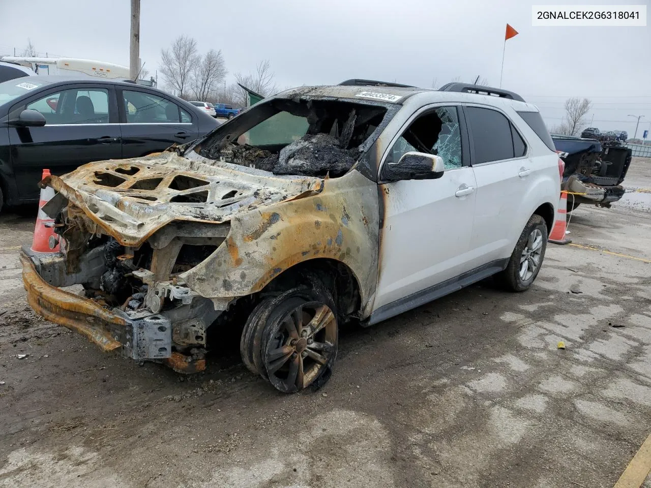 2016 Chevrolet Equinox Lt VIN: 2GNALCEK2G6318041 Lot: 40453974