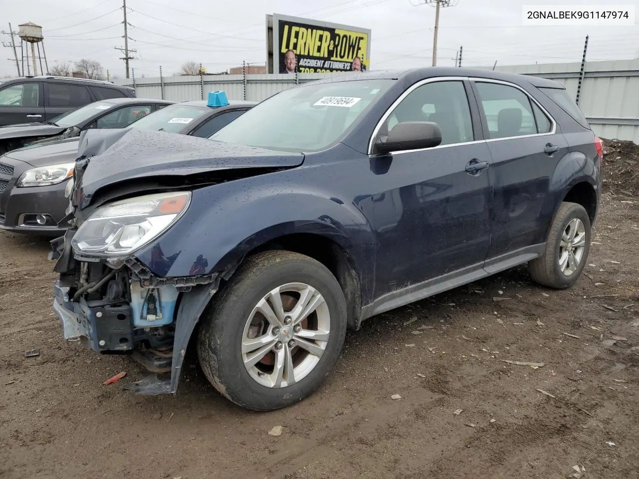 2016 Chevrolet Equinox Ls VIN: 2GNALBEK9G1147974 Lot: 40919694