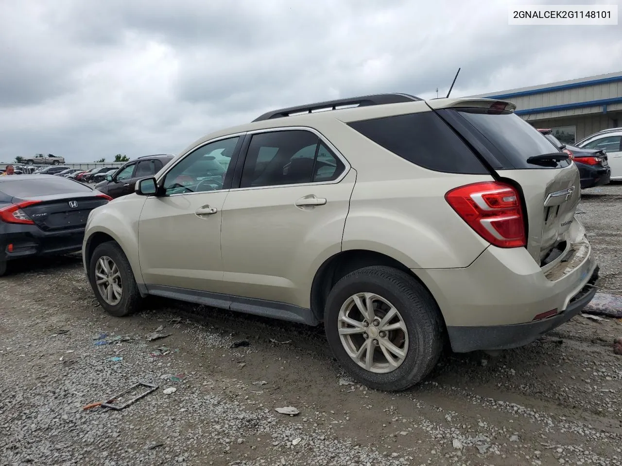 2016 Chevrolet Equinox Lt VIN: 2GNALCEK2G1148101 Lot: 56011394