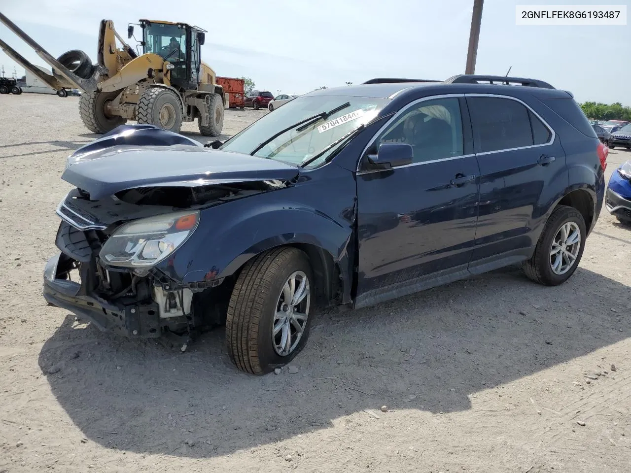 2016 Chevrolet Equinox Lt VIN: 2GNFLFEK8G6193487 Lot: 57041844