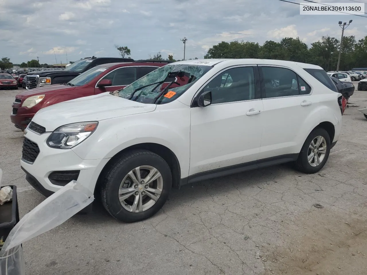 2016 Chevrolet Equinox Ls VIN: 2GNALBEK3G6113600 Lot: 57298744