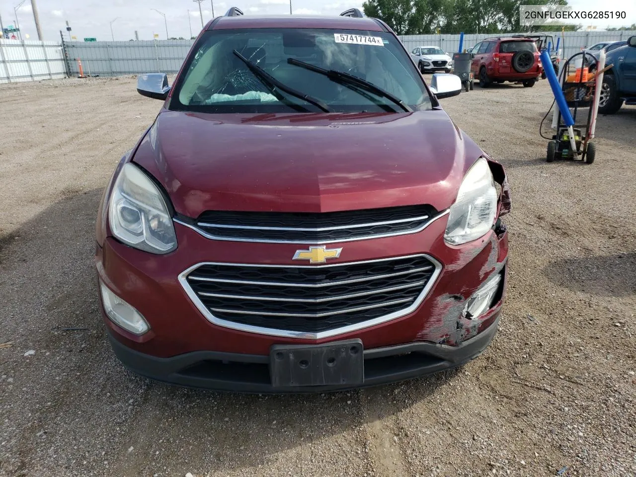 2016 Chevrolet Equinox Ltz VIN: 2GNFLGEKXG6285190 Lot: 57417744