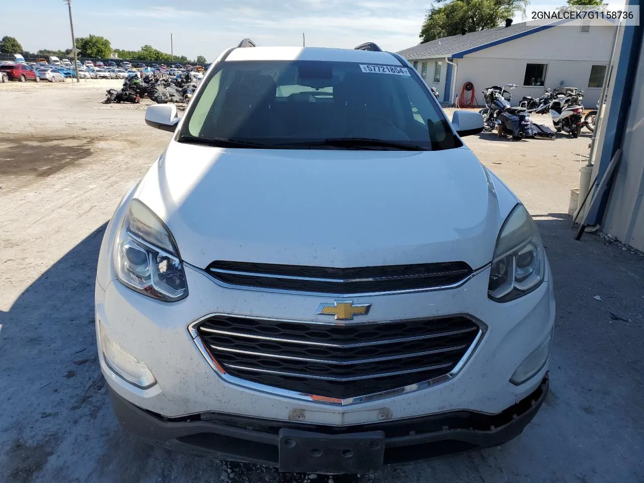 2016 Chevrolet Equinox Lt VIN: 2GNALCEK7G1158736 Lot: 57721854