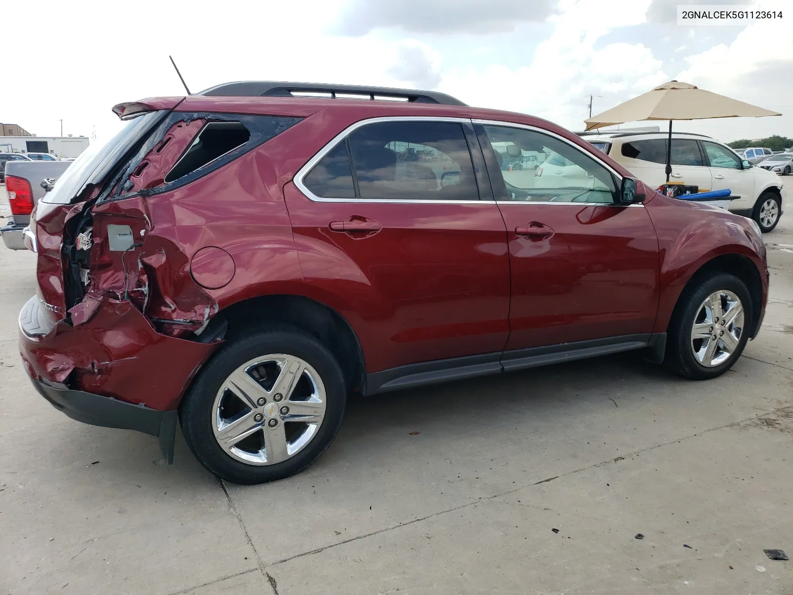 2016 Chevrolet Equinox Lt VIN: 2GNALCEK5G1123614 Lot: 58721014