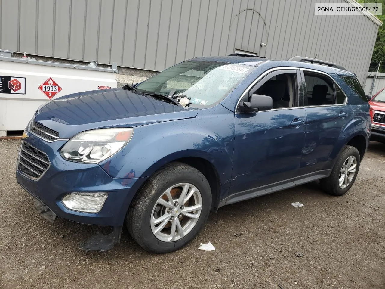 2016 Chevrolet Equinox Lt VIN: 2GNALCEK8G6308422 Lot: 60312474