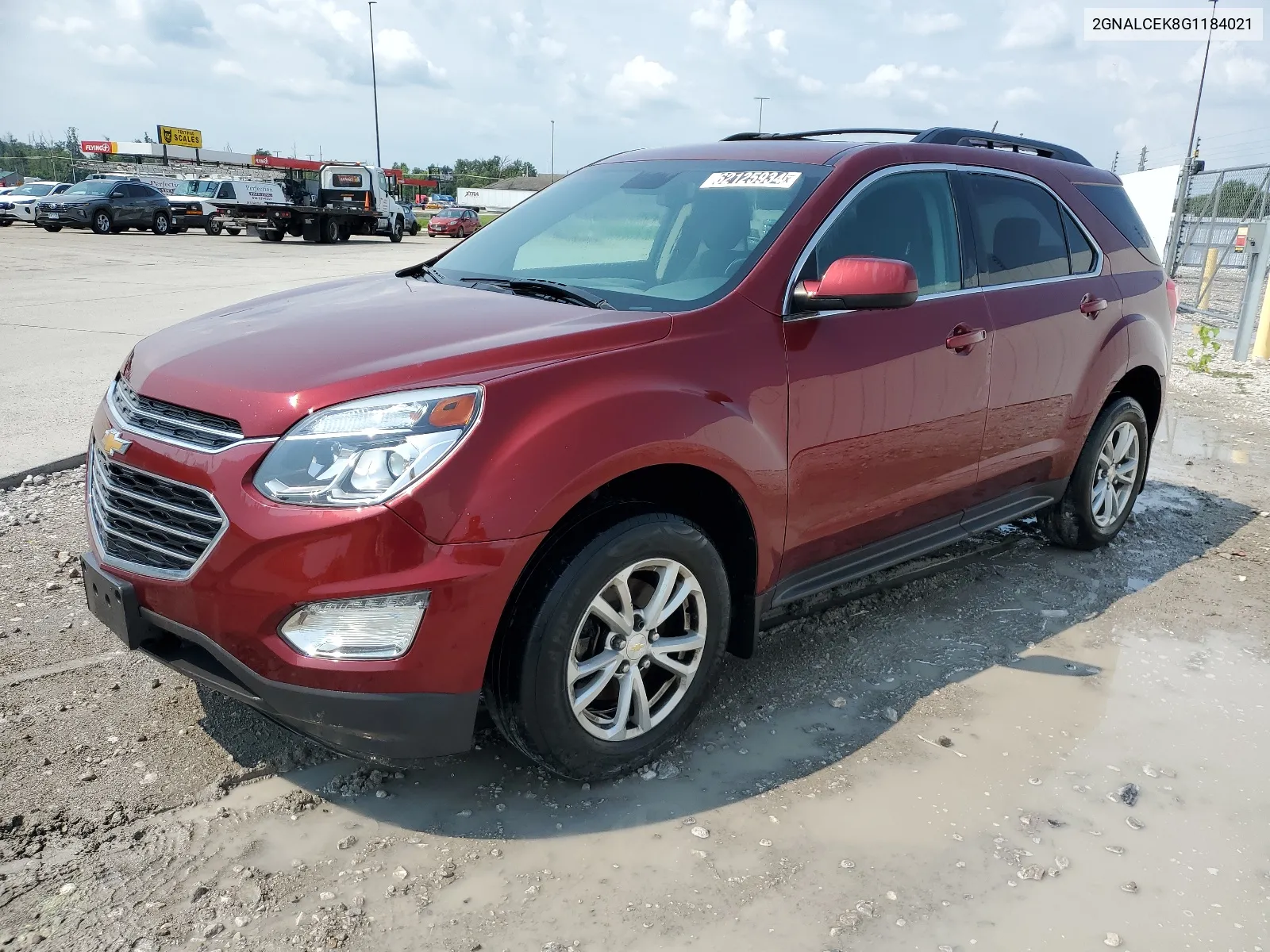 2016 Chevrolet Equinox Lt VIN: 2GNALCEK8G1184021 Lot: 62125934