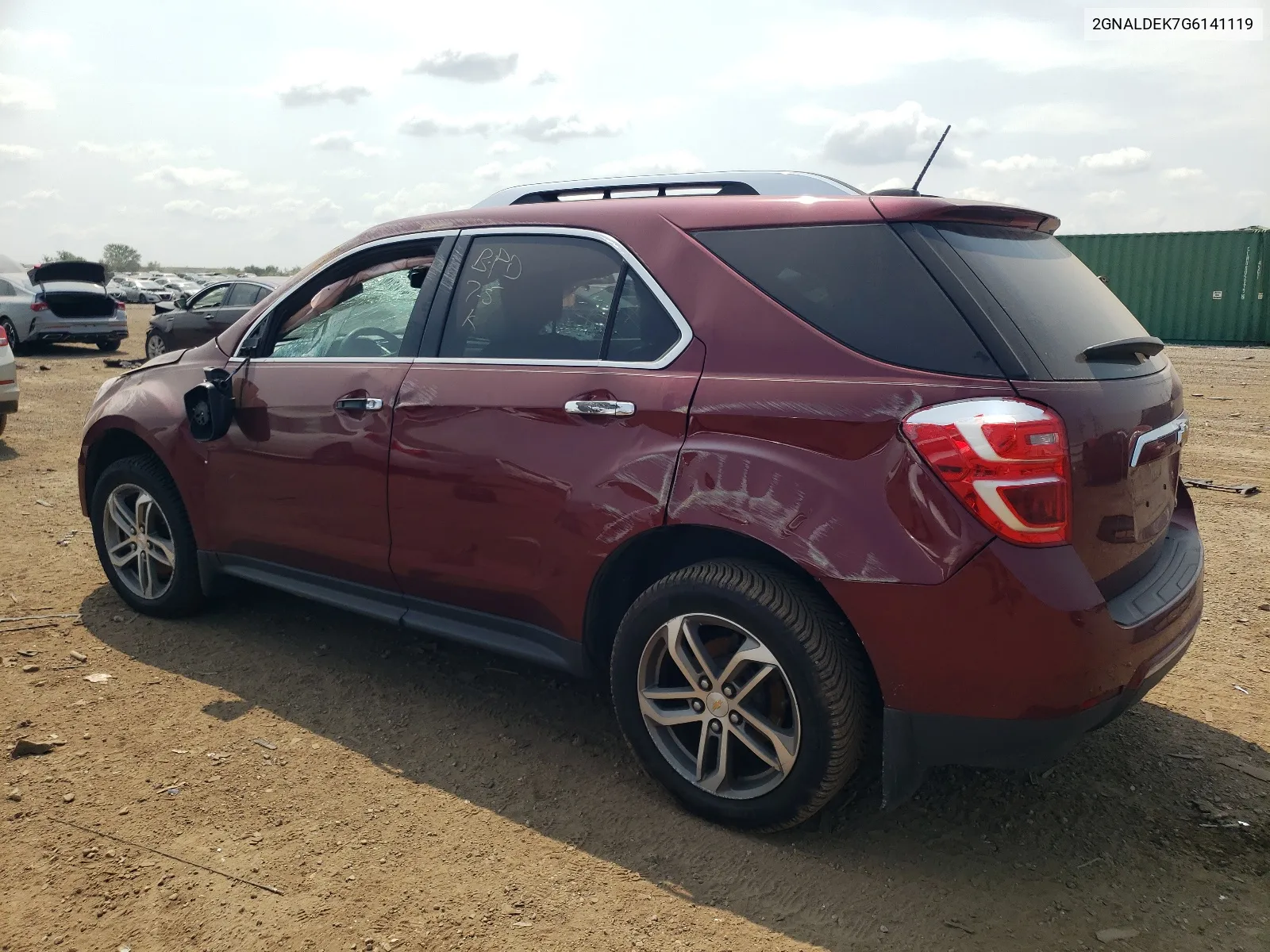 2016 Chevrolet Equinox Ltz VIN: 2GNALDEK7G6141119 Lot: 62419514