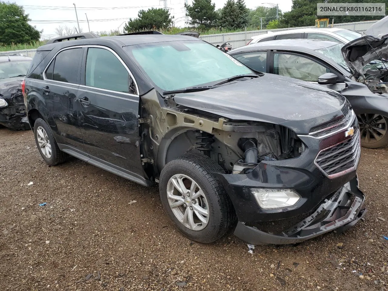 2016 Chevrolet Equinox Lt VIN: 2GNALCEK8G1162116 Lot: 62462424