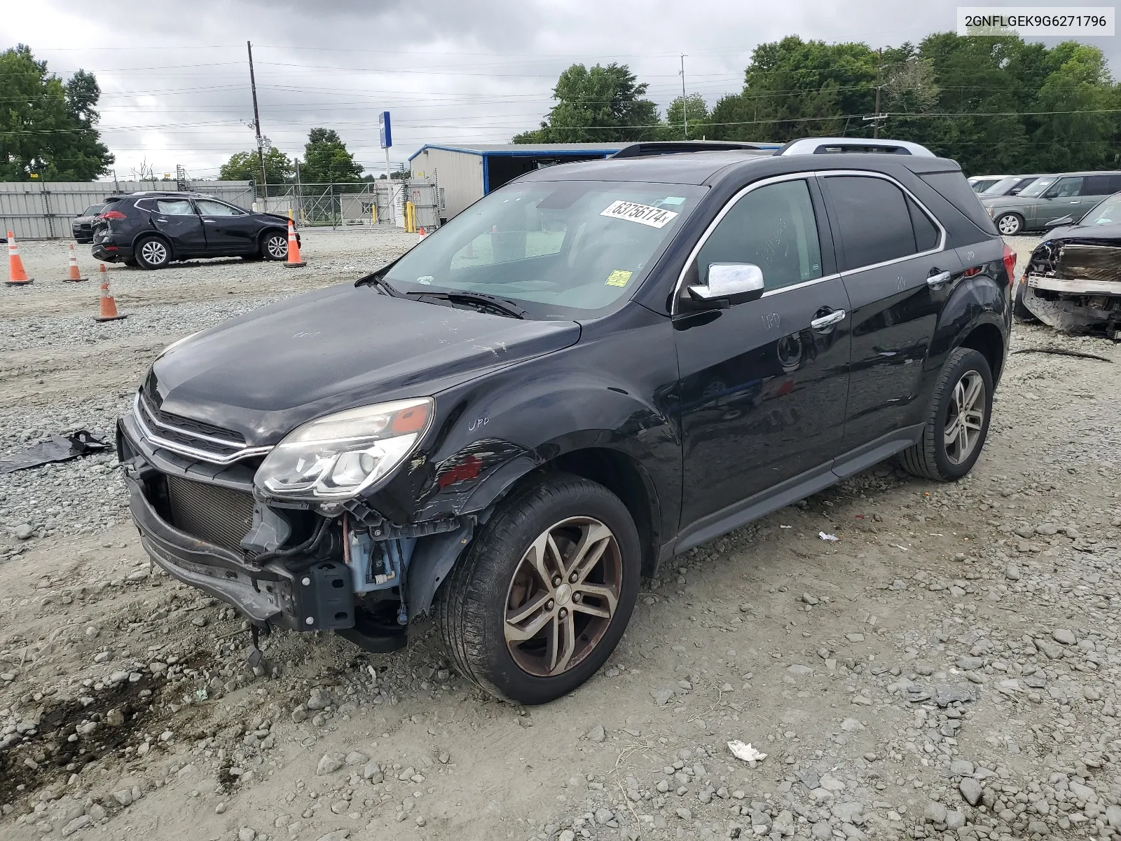 2016 Chevrolet Equinox Ltz VIN: 2GNFLGEK9G6271796 Lot: 63756174