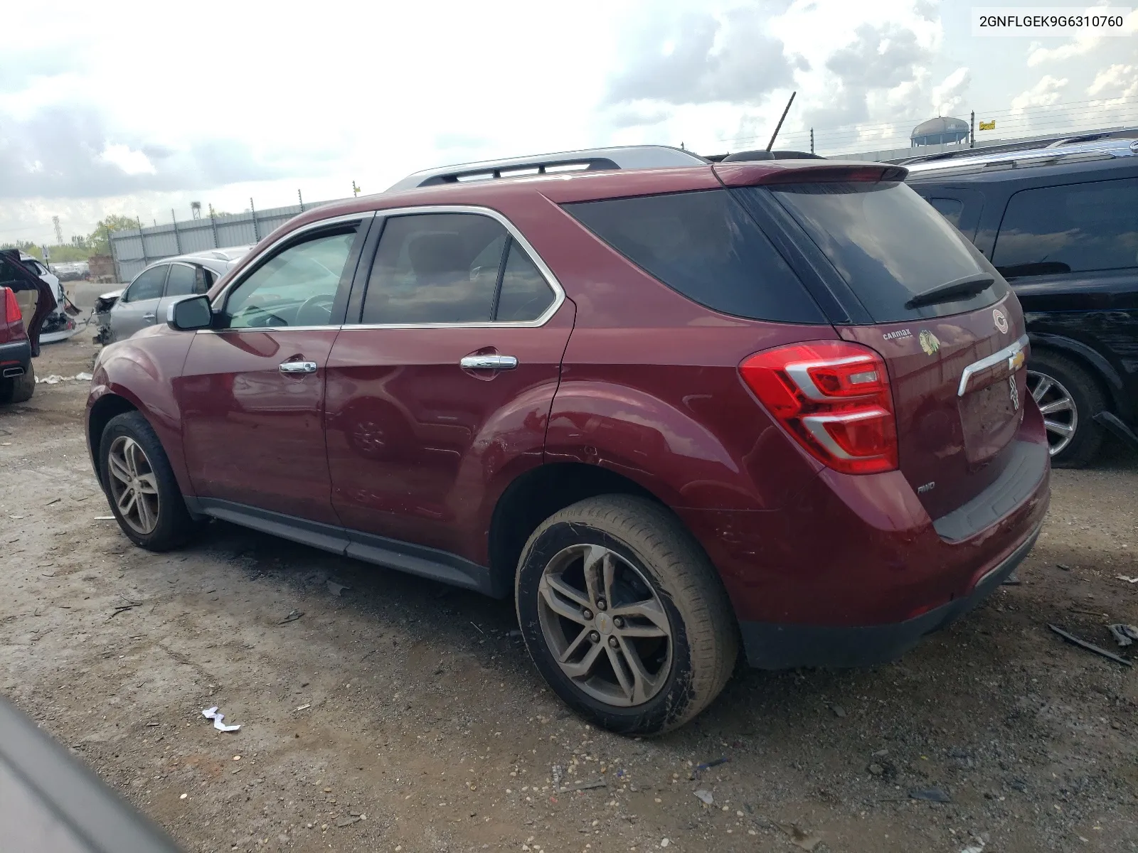 2016 Chevrolet Equinox Ltz VIN: 2GNFLGEK9G6310760 Lot: 63806144