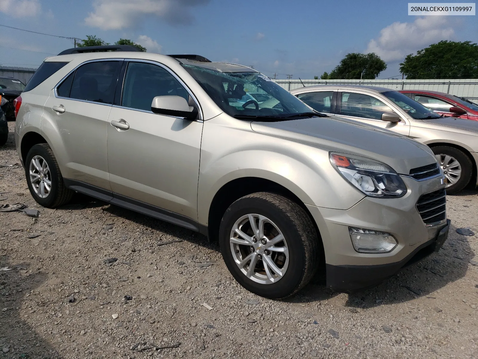 2016 Chevrolet Equinox Lt VIN: 2GNALCEKXG1109997 Lot: 64059254