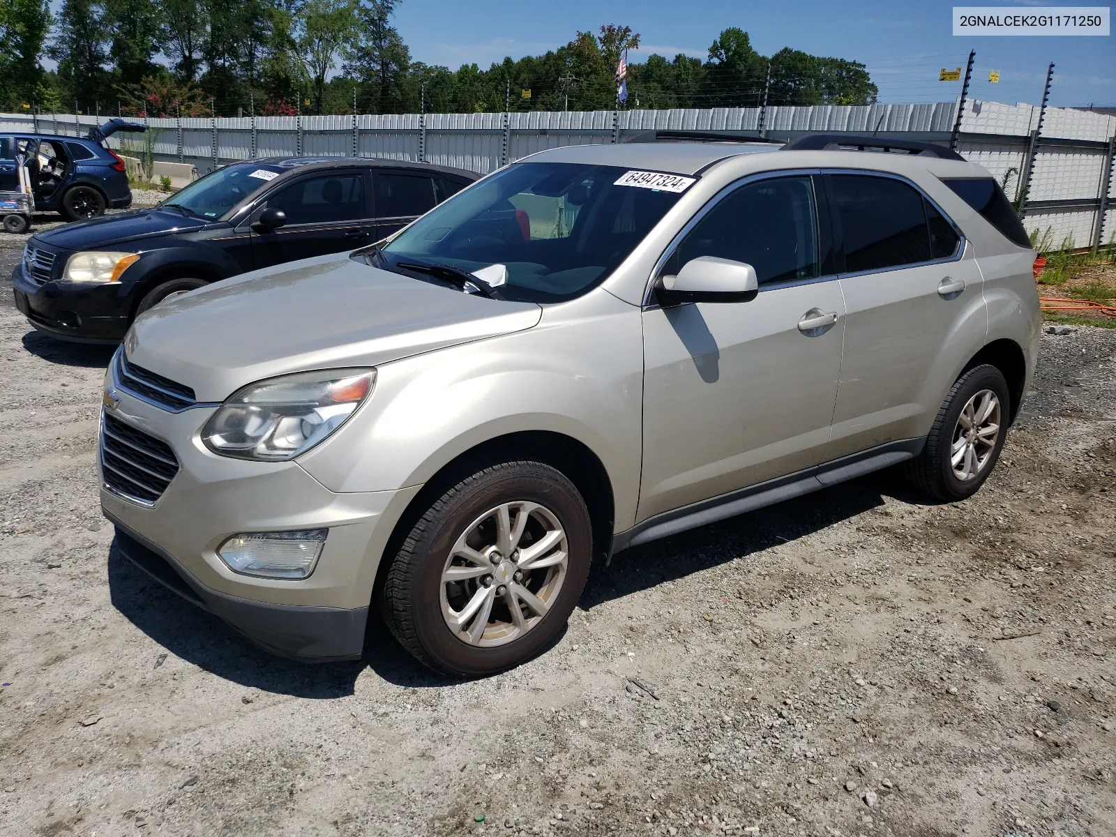 2016 Chevrolet Equinox Lt VIN: 2GNALCEK2G1171250 Lot: 64947324