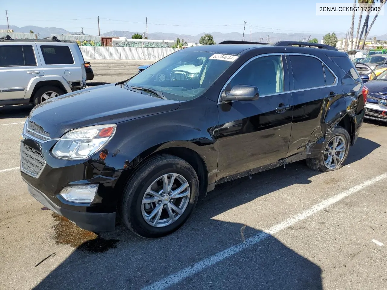 2016 Chevrolet Equinox Lt VIN: 2GNALCEK8G1172306 Lot: 65154844