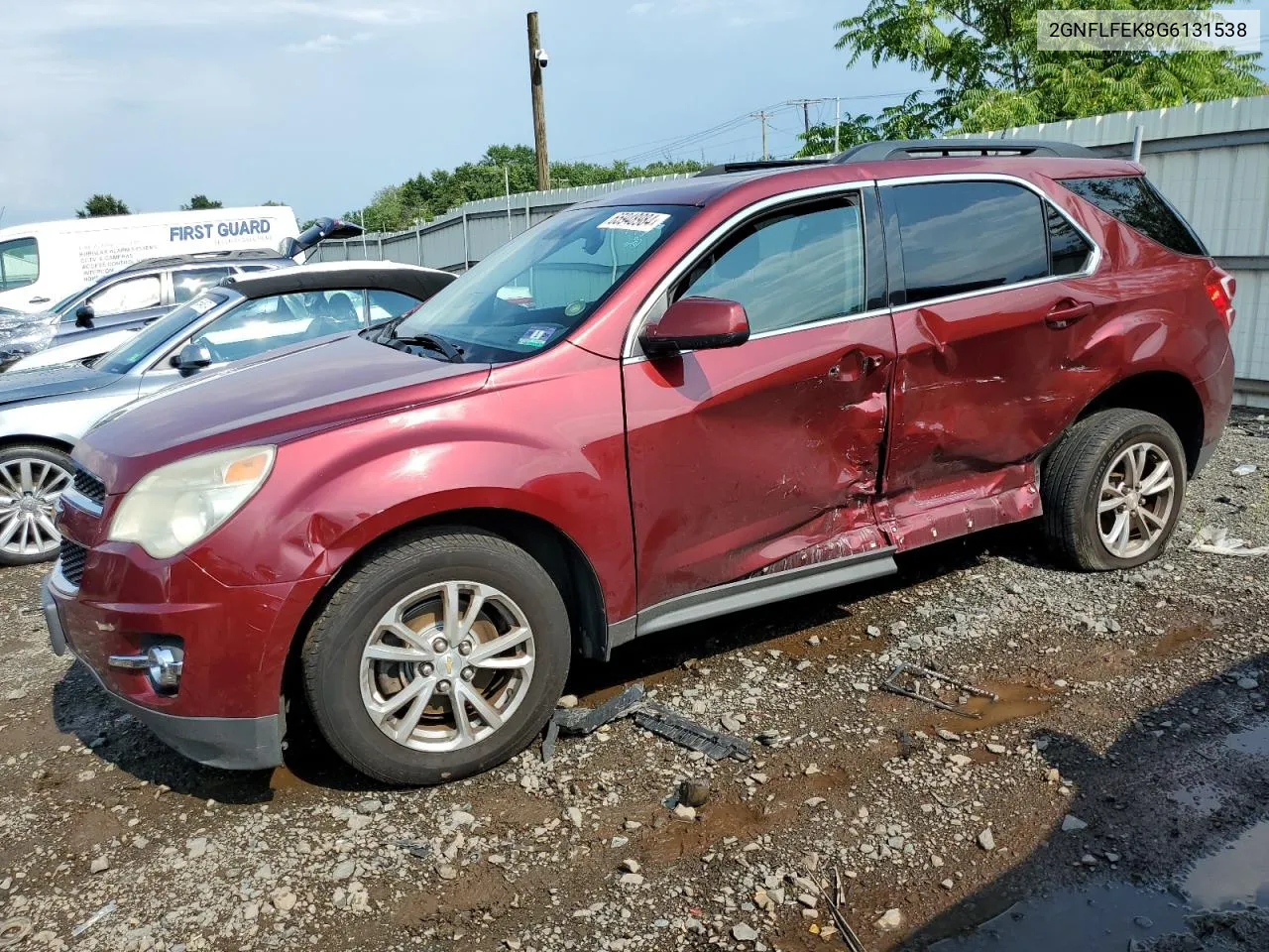 2016 Chevrolet Equinox Lt VIN: 2GNFLFEK8G6131538 Lot: 65948984