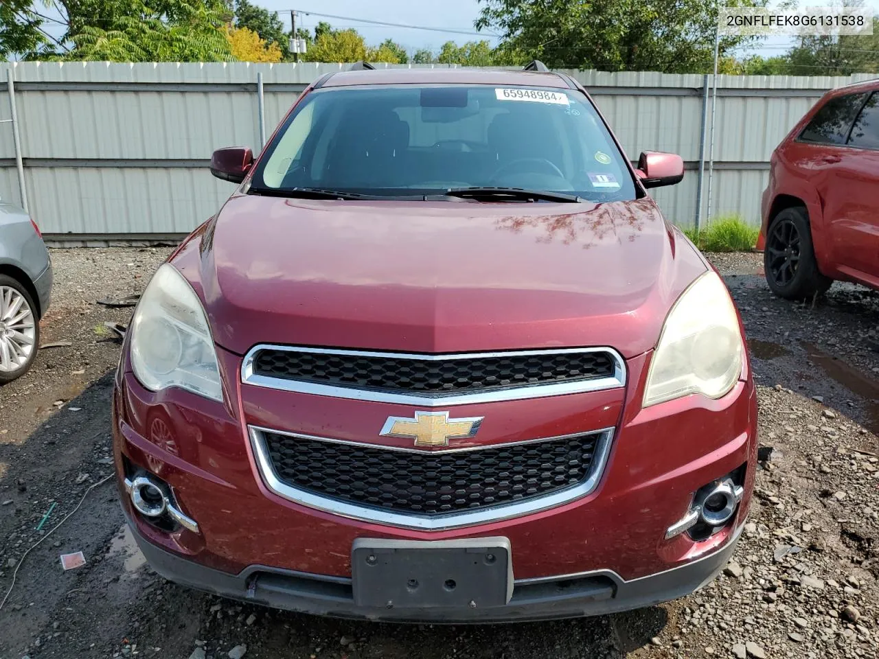 2016 Chevrolet Equinox Lt VIN: 2GNFLFEK8G6131538 Lot: 65948984