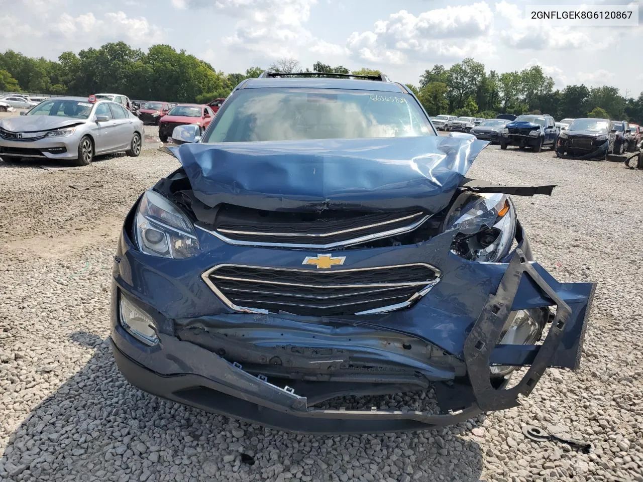 2016 Chevrolet Equinox Ltz VIN: 2GNFLGEK8G6120867 Lot: 66365824