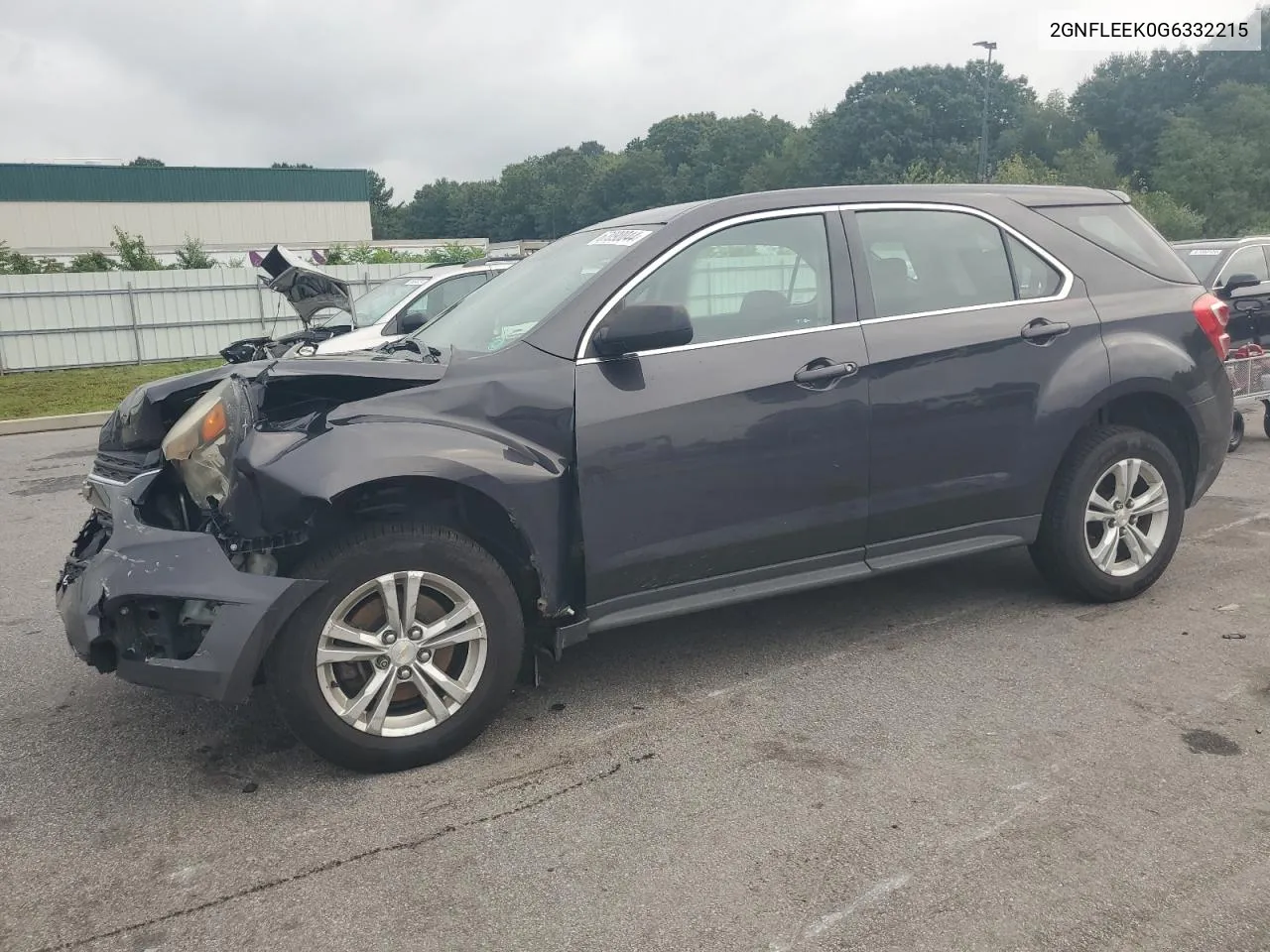 2016 Chevrolet Equinox Ls VIN: 2GNFLEEK0G6332215 Lot: 67090044