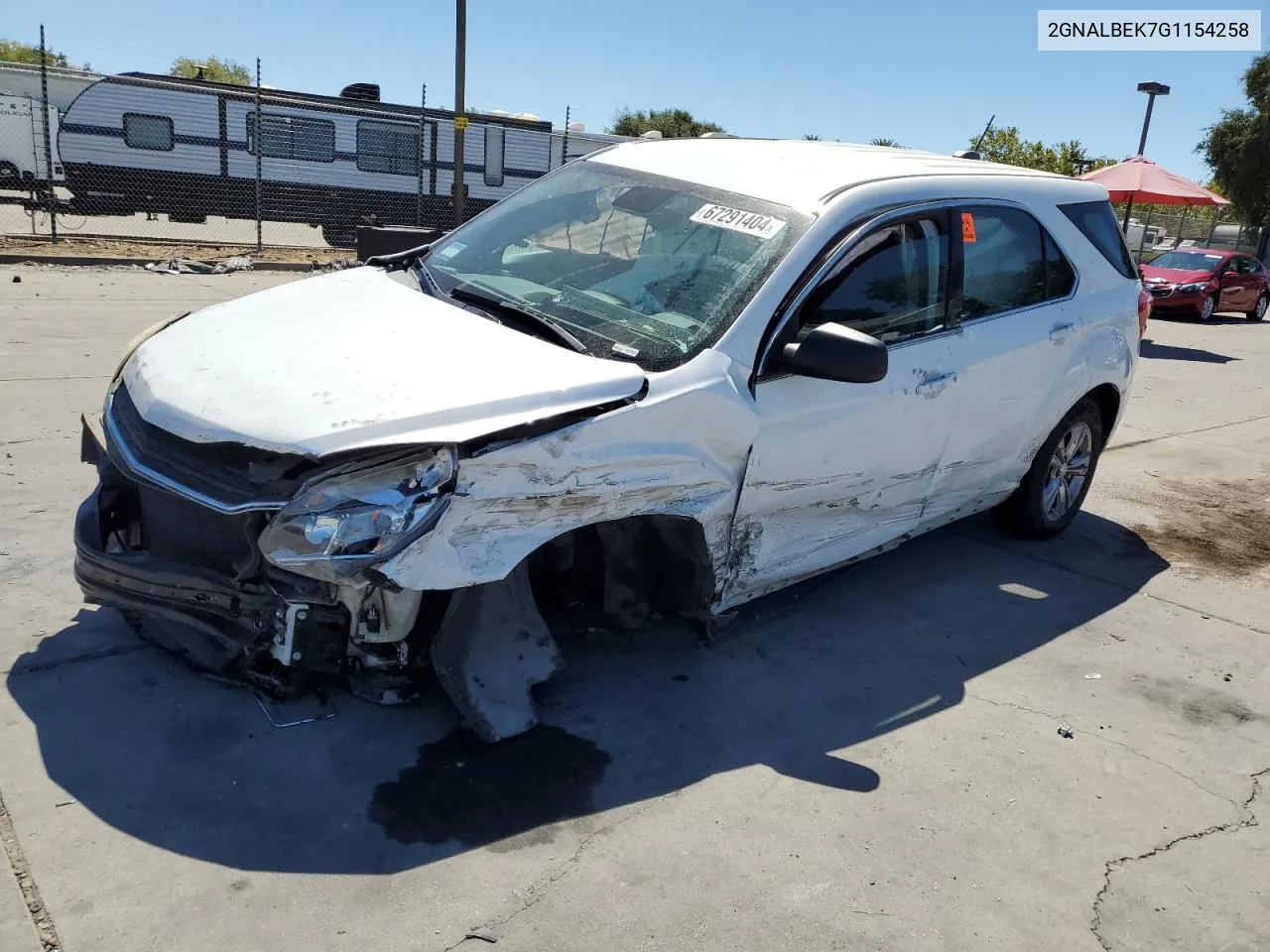 2GNALBEK7G1154258 2016 Chevrolet Equinox Ls