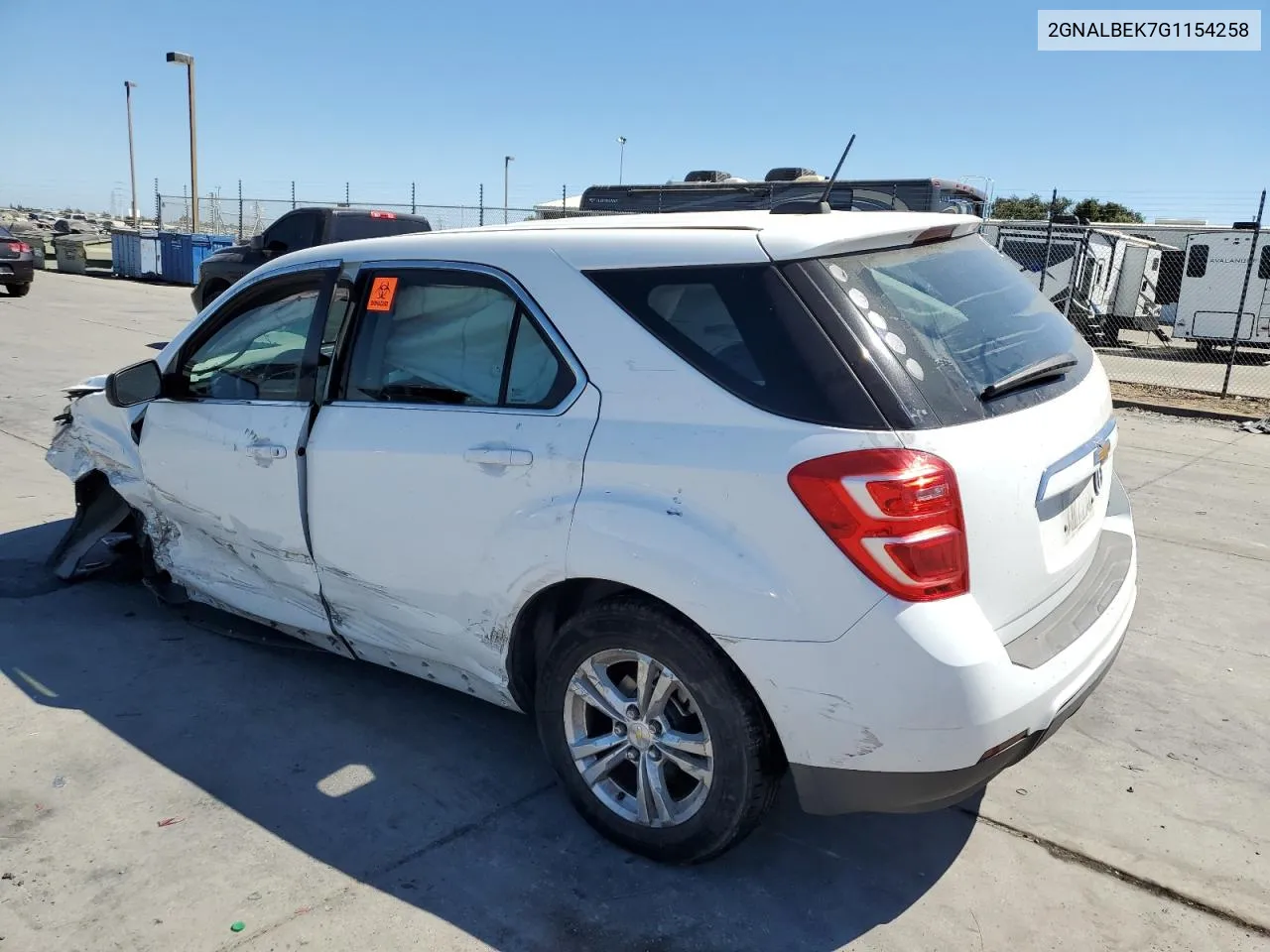 2016 Chevrolet Equinox Ls VIN: 2GNALBEK7G1154258 Lot: 67291404