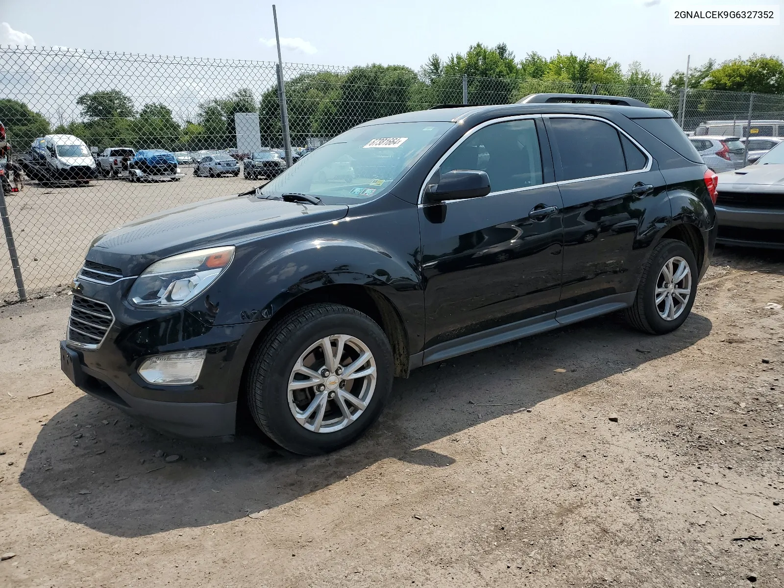 2016 Chevrolet Equinox Lt VIN: 2GNALCEK9G6327352 Lot: 67381664