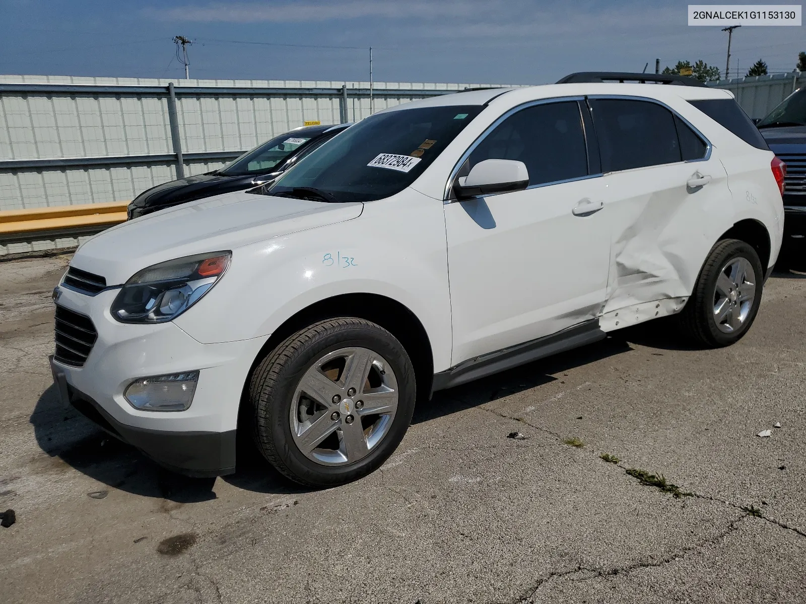 2016 Chevrolet Equinox Lt VIN: 2GNALCEK1G1153130 Lot: 68372984