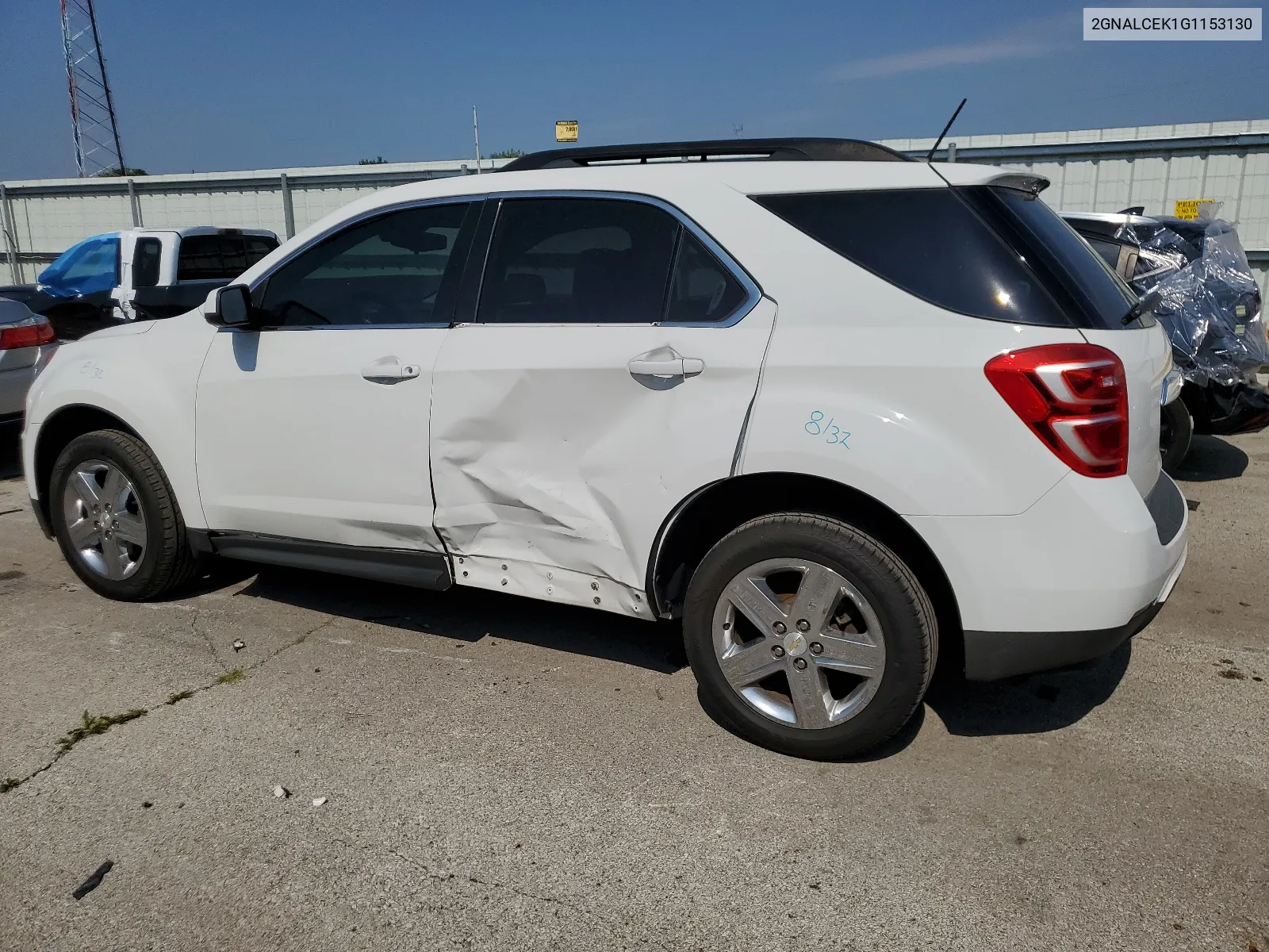 2016 Chevrolet Equinox Lt VIN: 2GNALCEK1G1153130 Lot: 68372984