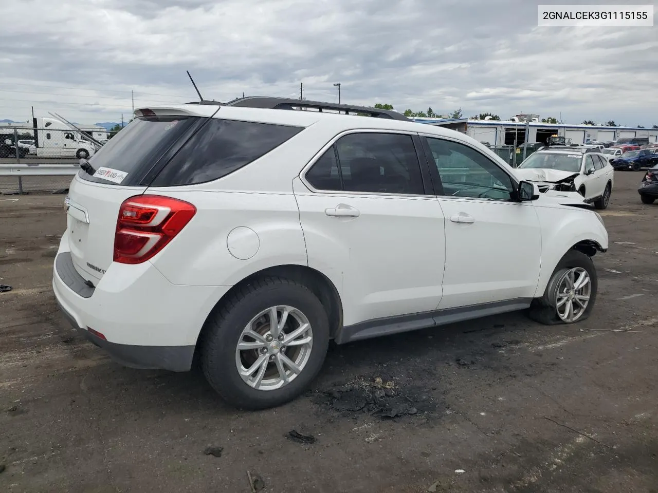 2GNALCEK3G1115155 2016 Chevrolet Equinox Lt