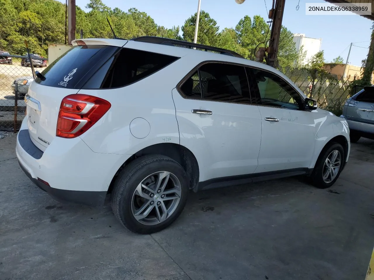 2016 Chevrolet Equinox Ltz VIN: 2GNALDEK6G6338959 Lot: 68629294