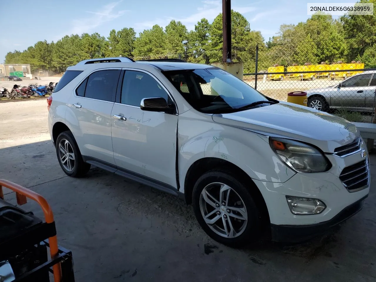 2016 Chevrolet Equinox Ltz VIN: 2GNALDEK6G6338959 Lot: 68629294