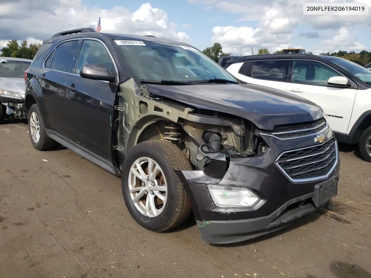 2016 Chevrolet Equinox Lt VIN: 2GNFLFEK2G6194019 Lot: 68922114