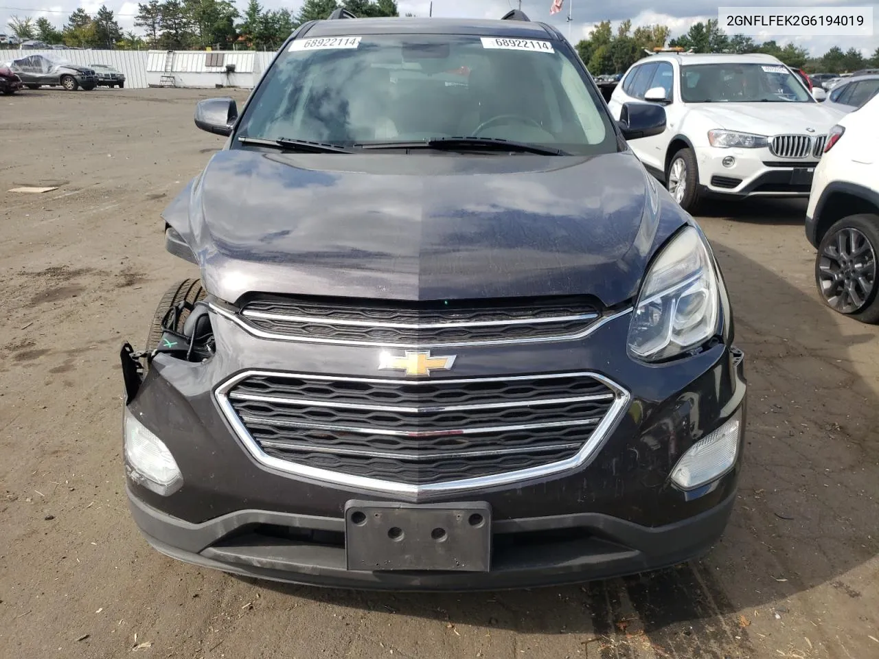 2016 Chevrolet Equinox Lt VIN: 2GNFLFEK2G6194019 Lot: 68922114