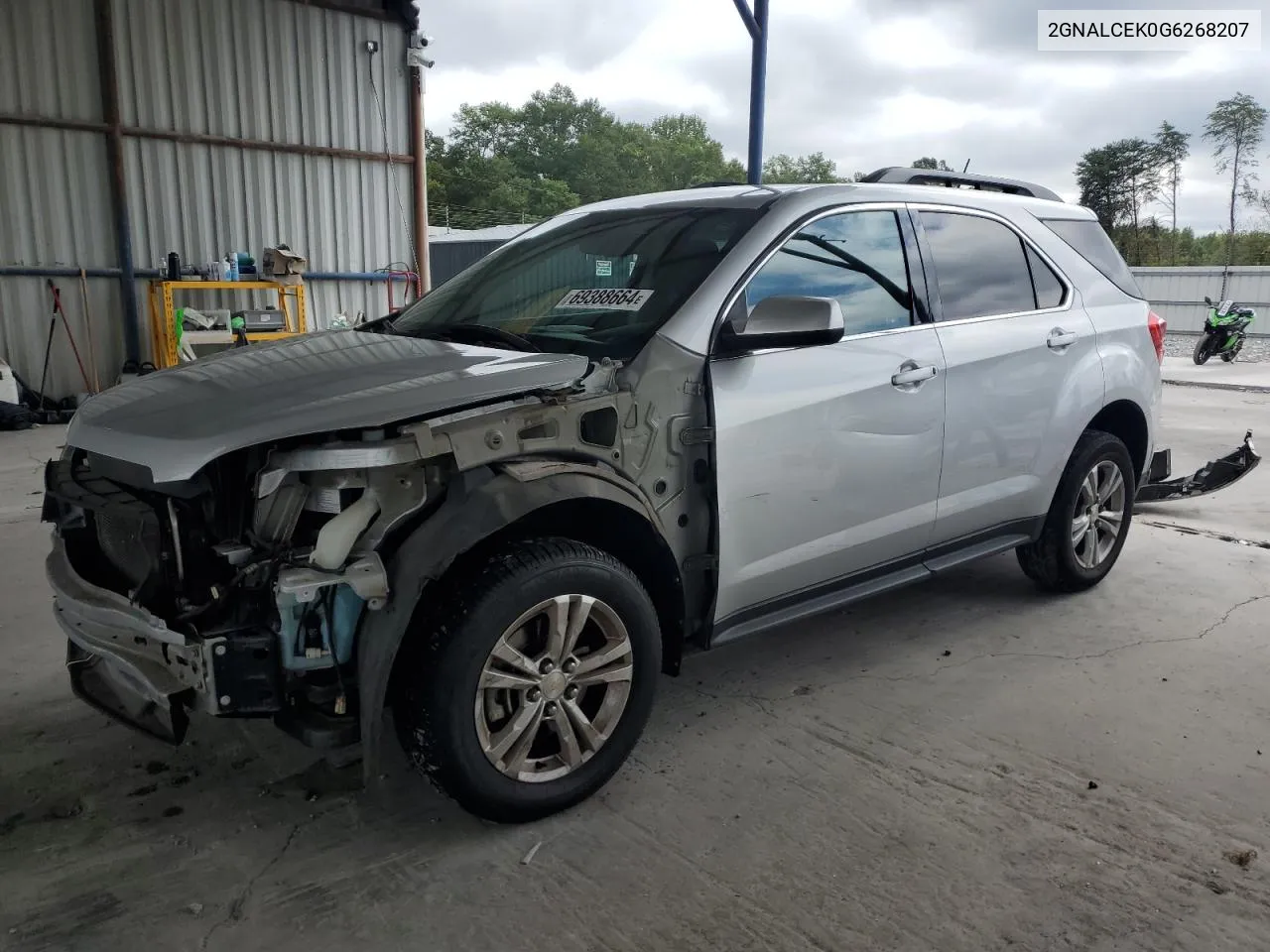 2016 Chevrolet Equinox Lt VIN: 2GNALCEK0G6268207 Lot: 69388664