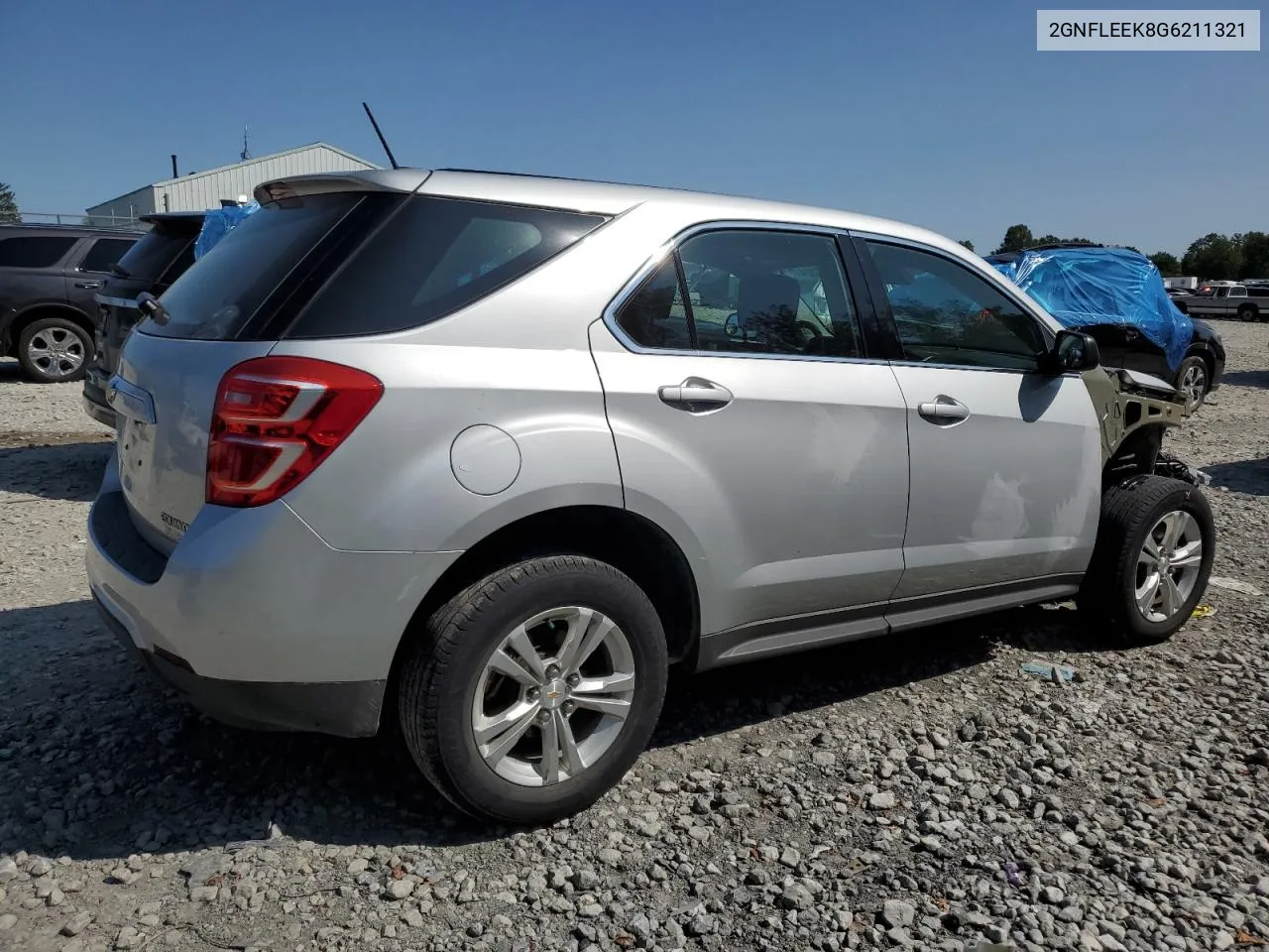 2016 Chevrolet Equinox Ls VIN: 2GNFLEEK8G6211321 Lot: 69780324