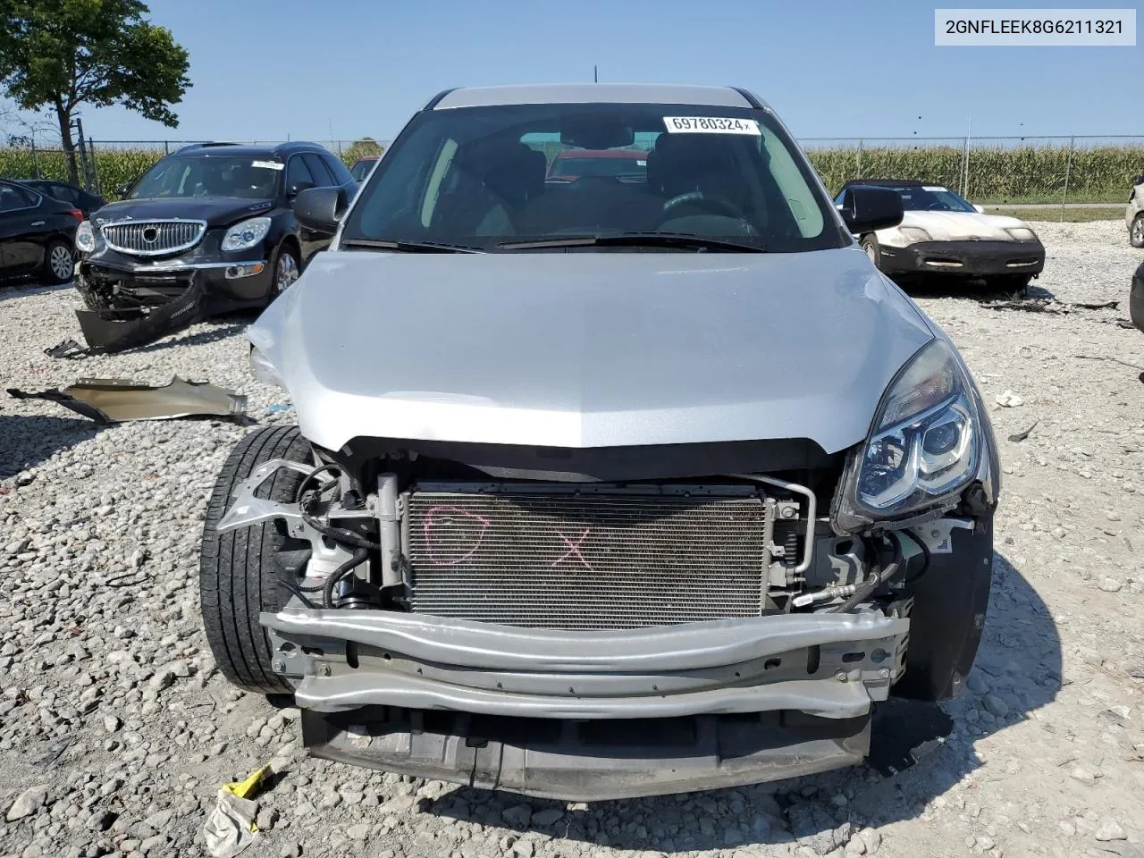 2016 Chevrolet Equinox Ls VIN: 2GNFLEEK8G6211321 Lot: 69780324