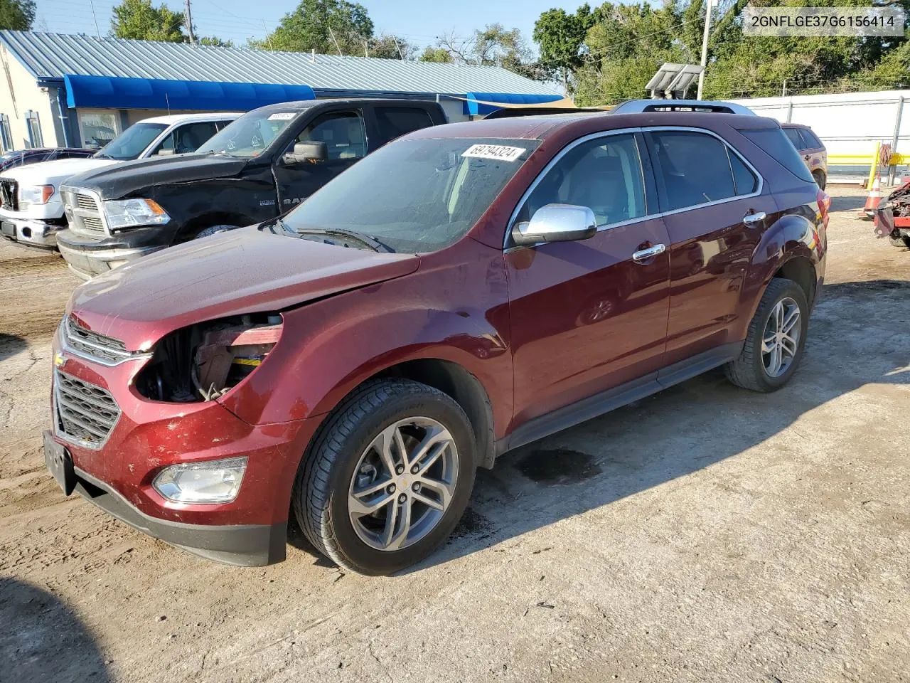 2016 Chevrolet Equinox Ltz VIN: 2GNFLGE37G6156414 Lot: 69794324