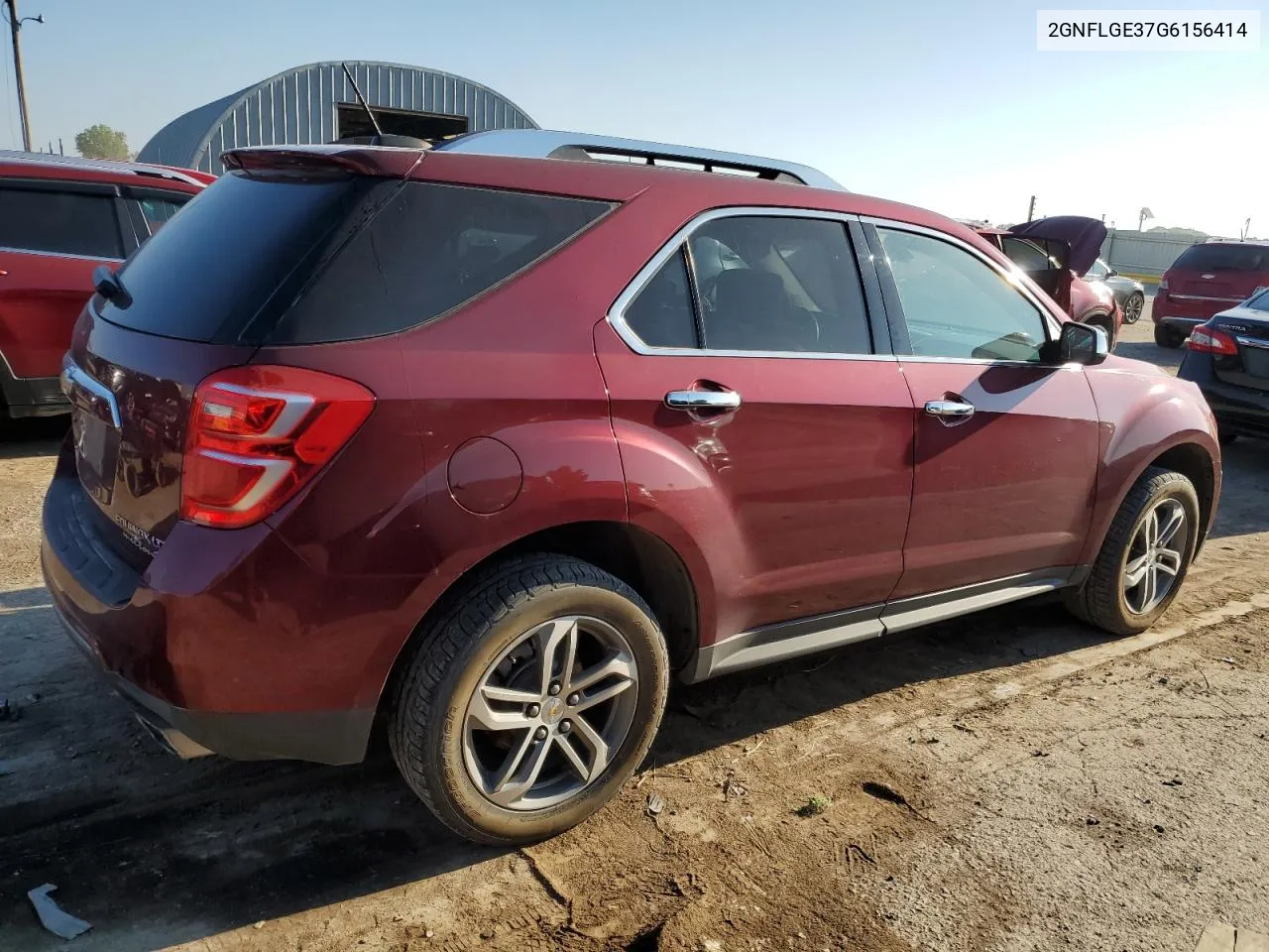 2016 Chevrolet Equinox Ltz VIN: 2GNFLGE37G6156414 Lot: 69794324