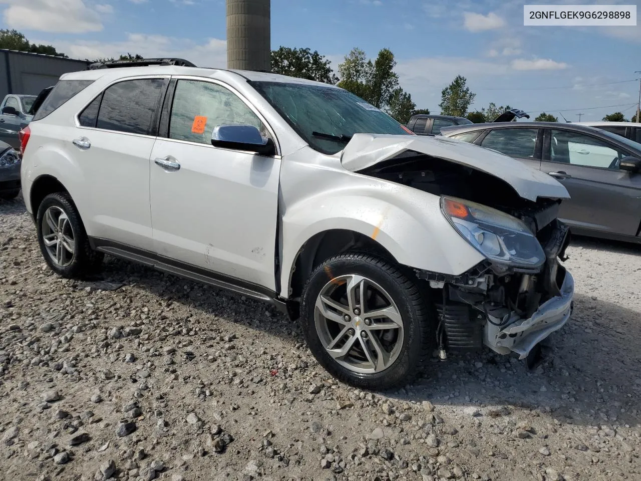 2016 Chevrolet Equinox Ltz VIN: 2GNFLGEK9G6298898 Lot: 70084464