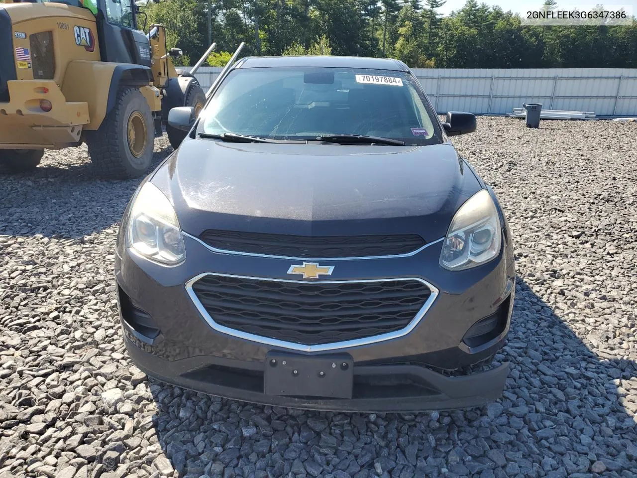 2016 Chevrolet Equinox Ls VIN: 2GNFLEEK3G6347386 Lot: 70197884