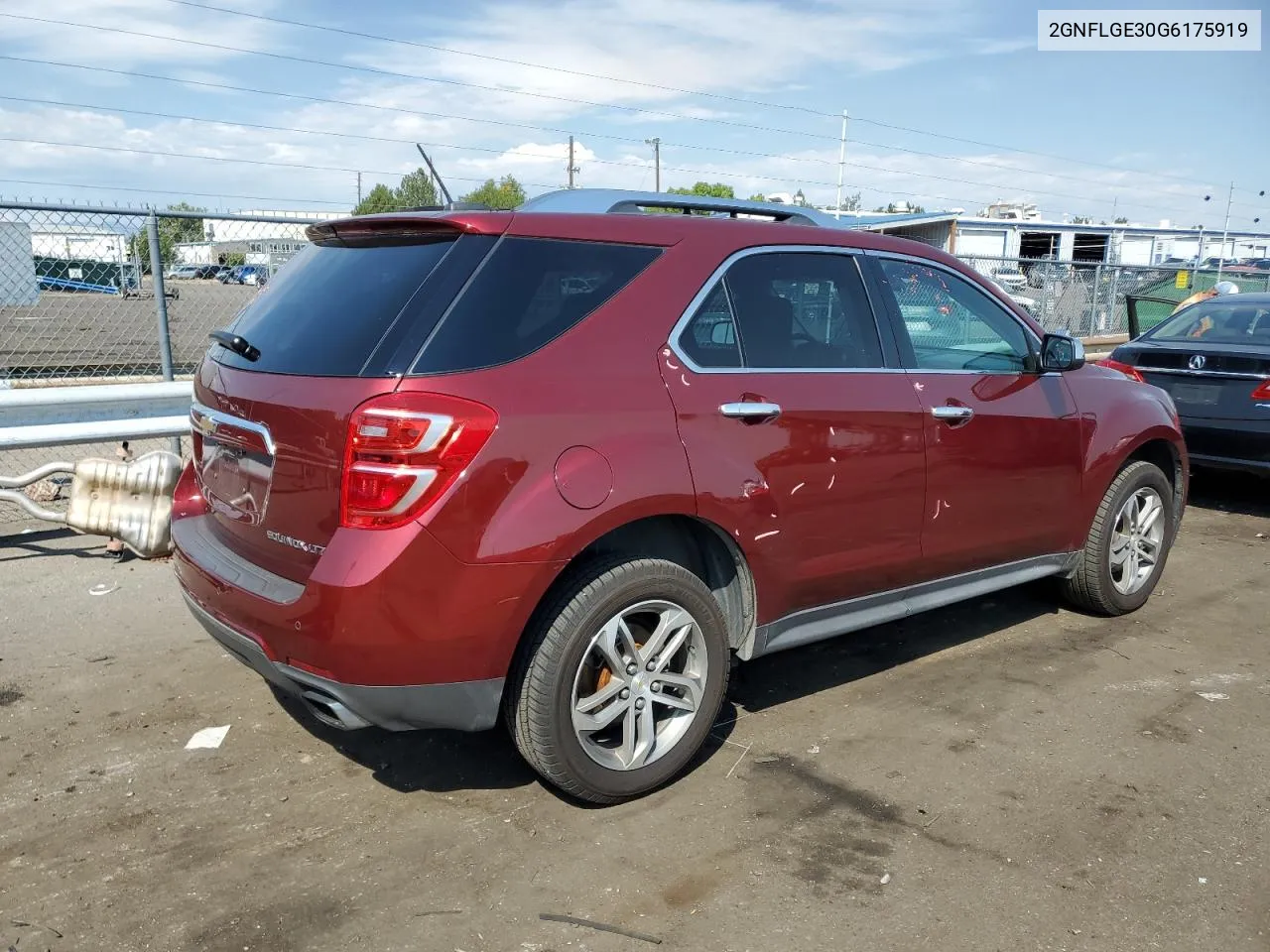 2016 Chevrolet Equinox Ltz VIN: 2GNFLGE30G6175919 Lot: 70427954