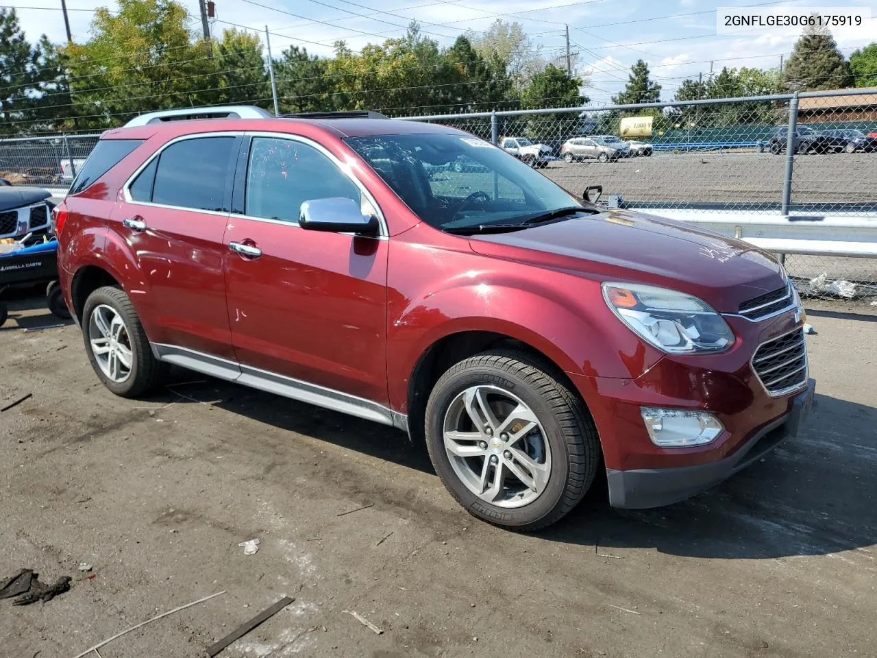 2016 Chevrolet Equinox Ltz VIN: 2GNFLGE30G6175919 Lot: 70427954