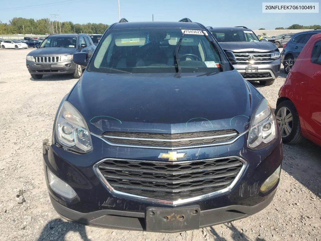 2016 Chevrolet Equinox Lt VIN: 2GNFLFEK7G6100491 Lot: 70456224