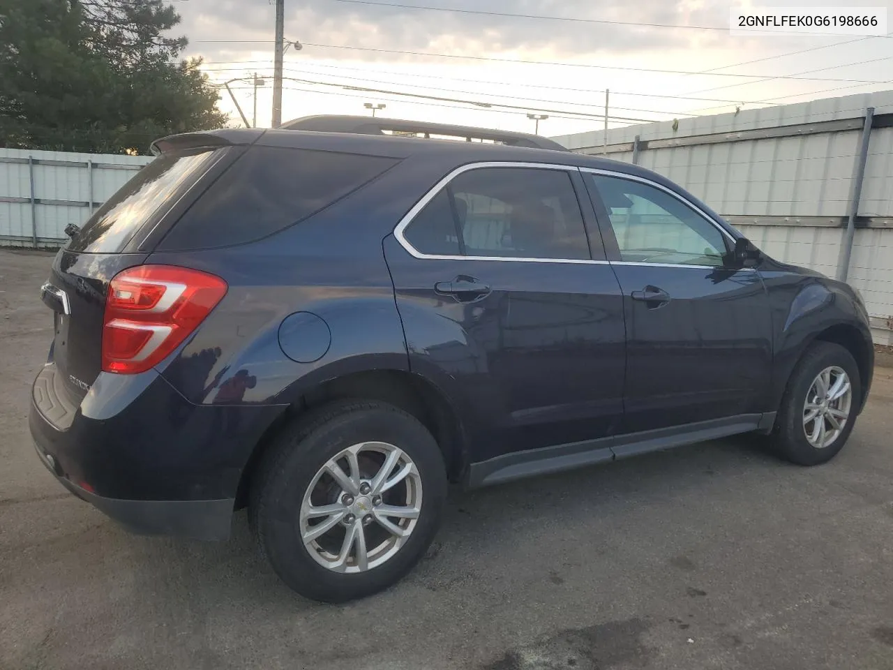 2016 Chevrolet Equinox Lt VIN: 2GNFLFEK0G6198666 Lot: 70491464