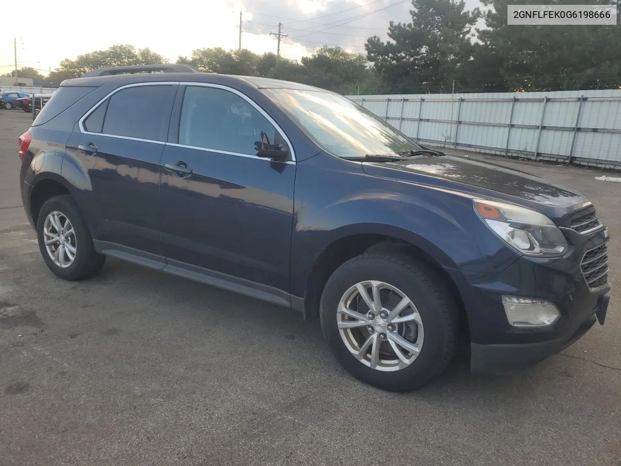 2016 Chevrolet Equinox Lt VIN: 2GNFLFEK0G6198666 Lot: 70491464