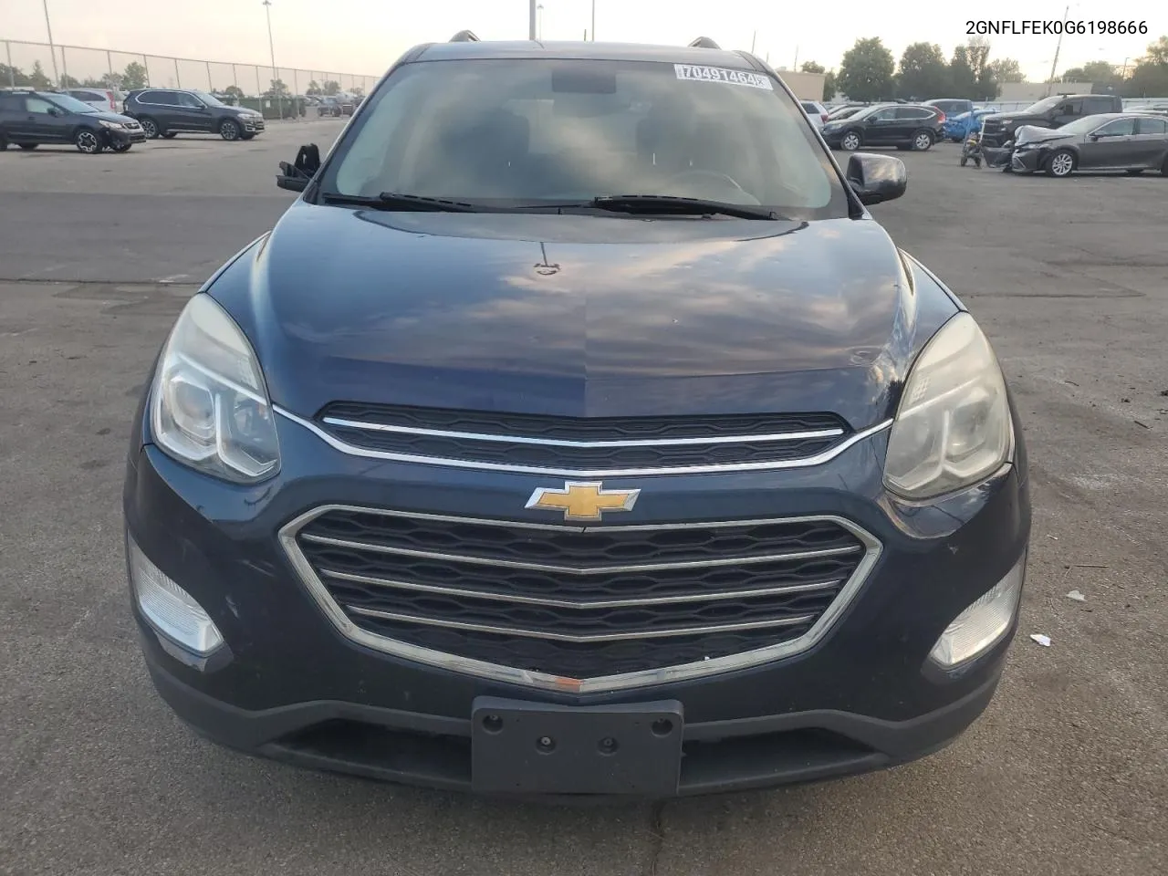 2016 Chevrolet Equinox Lt VIN: 2GNFLFEK0G6198666 Lot: 70491464