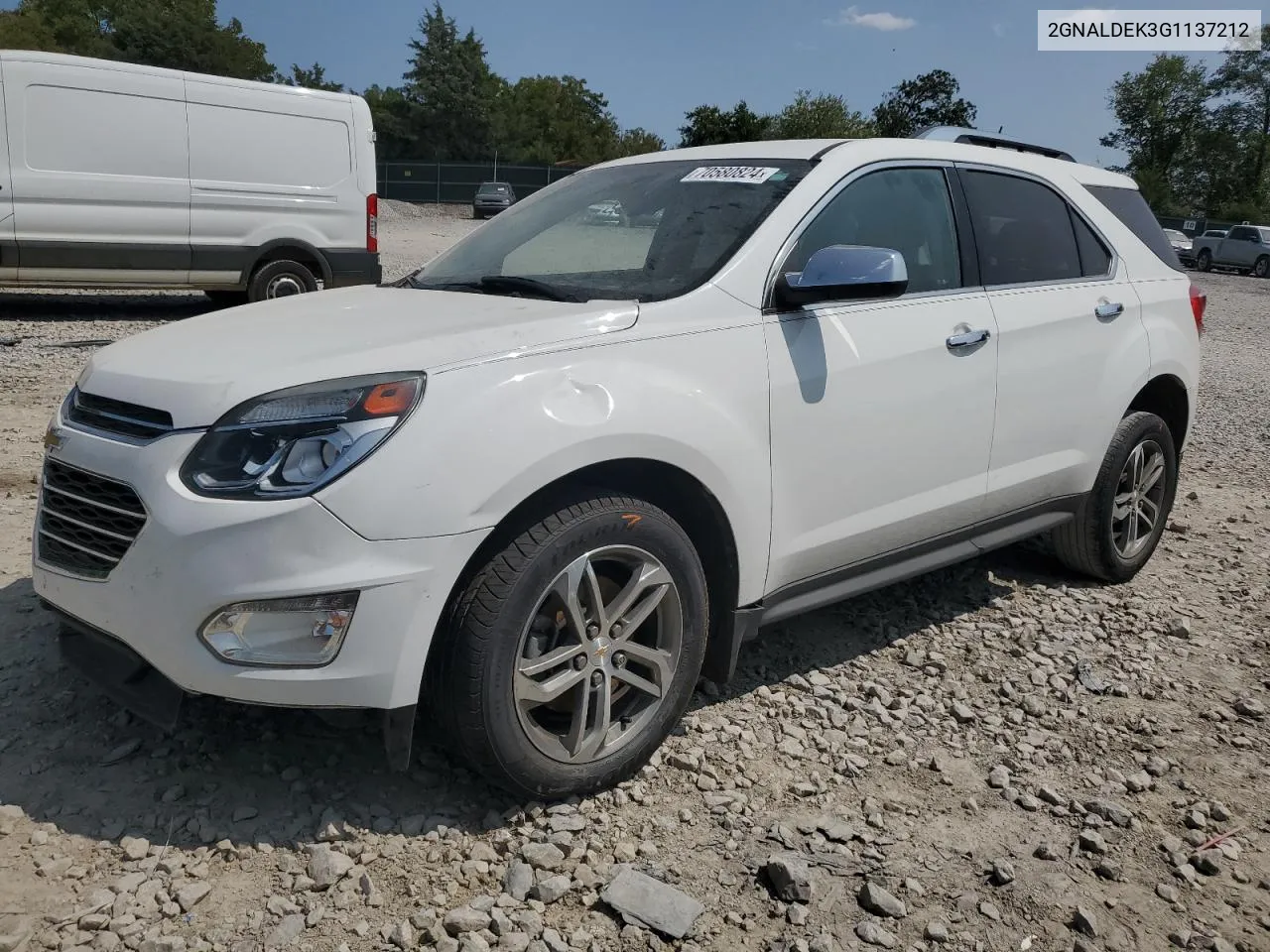 2016 Chevrolet Equinox Ltz VIN: 2GNALDEK3G1137212 Lot: 70580824