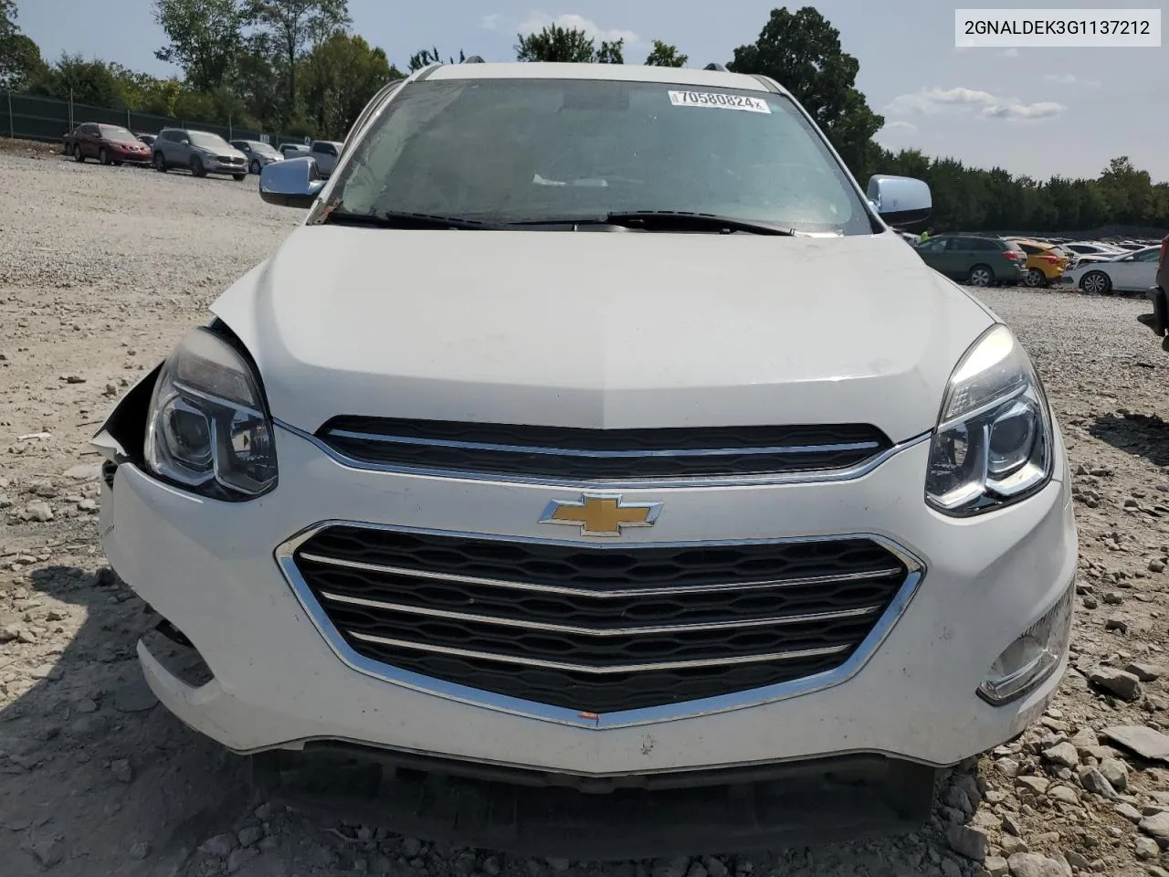 2016 Chevrolet Equinox Ltz VIN: 2GNALDEK3G1137212 Lot: 70580824